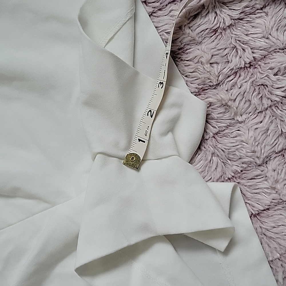ZARA White NWT Cut Out Sides Tailored Blazer Dress Romper Micro Mini Size Small - Picture 10 of 13